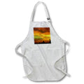 Apron - Image of Surreal Green Flash Among Copper Skies And Silhouette Trees lens Art by Florene - Sunset Impressions