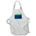 Apron - Image of Lime Sky Aqua Clouds And Navy Water Off Of Haiti lens Art by Florene - Sunset Impressions