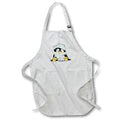 Apron - Cute Penguin In A Mint Green Winter Hat and Scarf Illustration Cute Illustrations