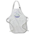 Apron - Cute Purple, Mint Green, and Pink Happy Birthday Cupcake Illustration Cute Illustrations