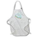 Apron - Cute Blue Heart Shaped Donut Illustration Cute Illustrations