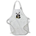 Apron - Cute Panda Bear Holding A Cupcake Illustration Cute Illustrations
