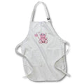 Apron - Cute Pink Chef Pig With A Spatula, Spoon, and Whisk Illustration Cute Illustrations