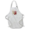Apron - Cute Beige Daddy Bear Holding A Red Child Bear With Gift Illustration Cute Illustrations
