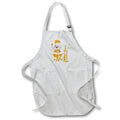 Apron - Cute White and Orange Golfing Dad Bear Illustration Cute Illustrations