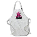 Apron - Bright Pink Weight Lifting Gorilla Illustration Cute Illustrations