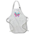 Apron - Pretty Turquise, Pink, Purple Fancy Ombre Butterfly Illustration Cute Illustrations