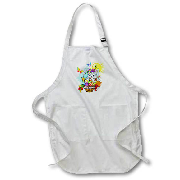 Apron - Bunny with Easter Basket Milas Art - Easter