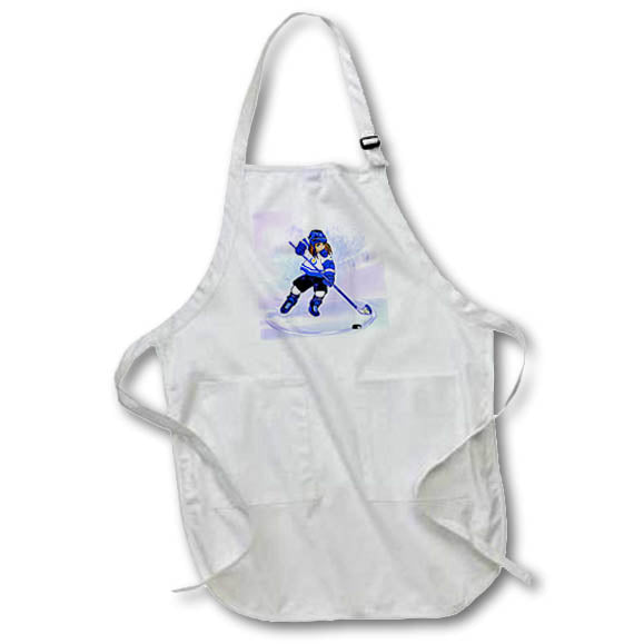 Apron - Ice Hockey Player Girl Milas Art - Hockey