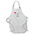 Apron - Smile Easter Egg with Heart Milas Art - Easter