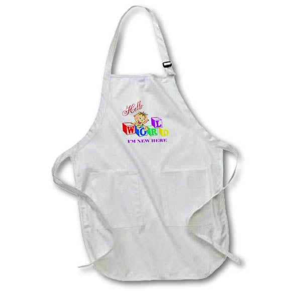 Apron - Hello World New Here Milas Art - Birthday