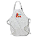 Apron - Mothers day with flower poppy Milas Art - Mothers day