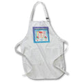 Apron - Image of 102nd Birthday Tag, Cupcake, Candle, Balloons, Gift, Streamer Birthday Design