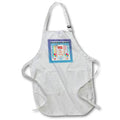 Apron - Image of 110th Birthday Tag, Cupcake, Candle, Balloons, Gift, Streamer Birthday Design
