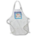 Apron - Image of 114th Birthday Tag, Cupcake, Candle, Balloons, Gift, Streamer Birthday Design