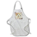 Apron - Image of Beatiful Vintage Mothers Day, Robin, Lace, Roses, Pink Mothers Day Design
