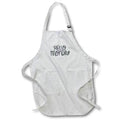 Apron - Hello Monday Minimalistic Handwritten Greeting 3dRose - Rosette - Greetings