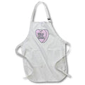 Apron - Self Care 3D Pink Heart Mental Health Awareness Quotes 3dRose - Rosette - Mental Health Awareness