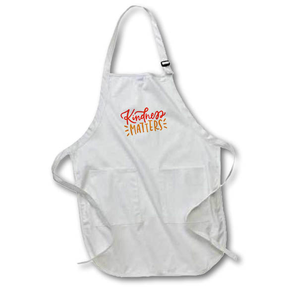 Apron - Kindness Matters Mental Health Awareness Quotes 3dRose - Rosette - Mental Health Awareness