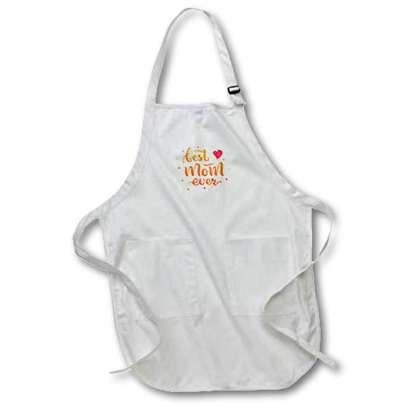 Apron - Best Mom Ever Gift for Mom on Mothers Day 3dRose - Rosette - Gift for Mom