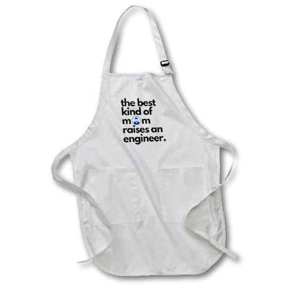 Apron - The Best Kind of Mom Raises an Engineer Gift for Mom 3dRose - Rosette - Gift for Mom