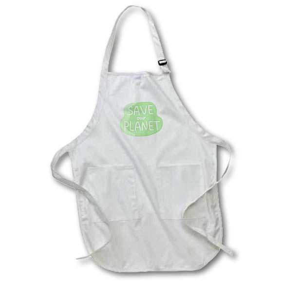 Apron - Save Our Planet Campaign 3dRose - Rosette - Save The Earth