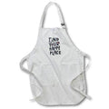 Apron - Find Your Happy Place Mental Health Awareness Motivational Quotes 3dRose - Rosette - Mental Health Awareness
