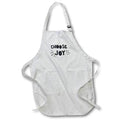 Apron - Printed on Black Choose Joy Bible Verse Phrase 3dRose - Rosette - Bible Verse