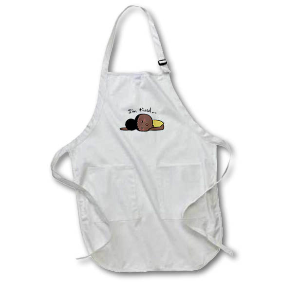 Apron - I am Tired Sleepy Girl Meme 3dRose - Rosette - Meme
