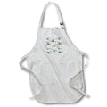 Apron - Printed Pattern Purple Flower 3dRose - Rosette - Pattern Prints