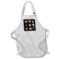 Apron - Random Printed Breed Dogs Collage 3dRose - Rosette - Dog Hooman