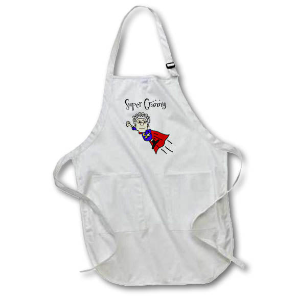Apron - Funny Cute Super Granny Flying Superhero Grandmother Mothers Day Funny
