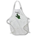 Apron - Funny Alligator Pun says Pleased to eat you Crocodile Satire Funny