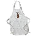 Apron - Funny Cute Chocolate Bunny Rabbit says Don’t even think about eating Funny