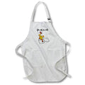 Apron - Funny Cute Rubber Chicken on Toilet Paper Im on a Roll Pun Funny