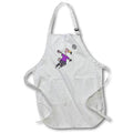 Apron - Funny Cute Pink Flamingo Bird Playing Volleyball Spike Sports Cartoon Sports and Hobbies