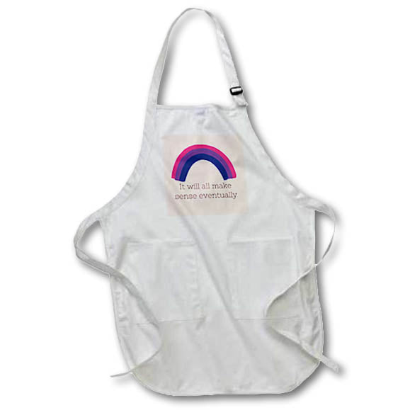 Apron - It Will All Make Sense Eventually Motivation Quotes 3dRose- Inspirational quotes