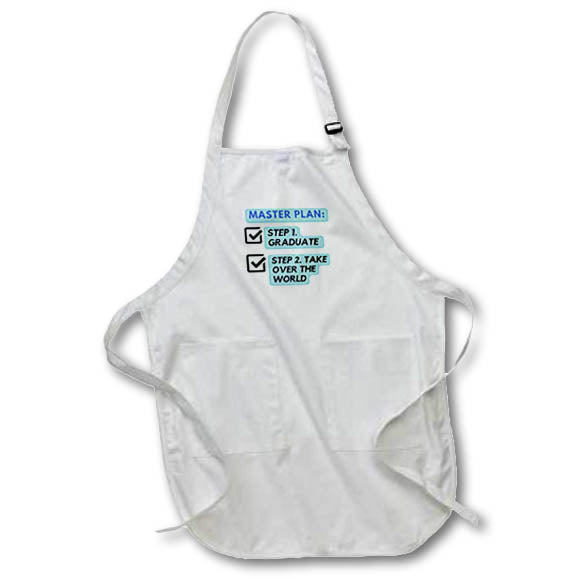 Apron - Graduate Master Plan Celebarating Success 3dRose- Graduation Greetings