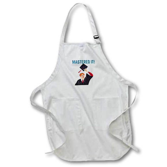 Apron - Mastered It Celebarating Success 3dRose- Graduation Greetings