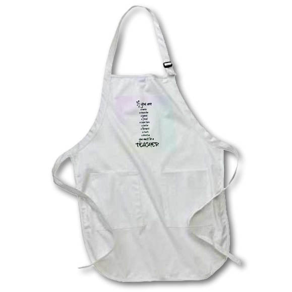 Apron - Text With Words Describing A Teacher Art - Teachers