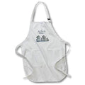 Apron - A Family Of Rocks With Text Above Art - Rocks