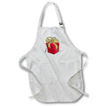 Apron - Big Red Packet With A Golden Glittery Bow And Tag Art - Holidays