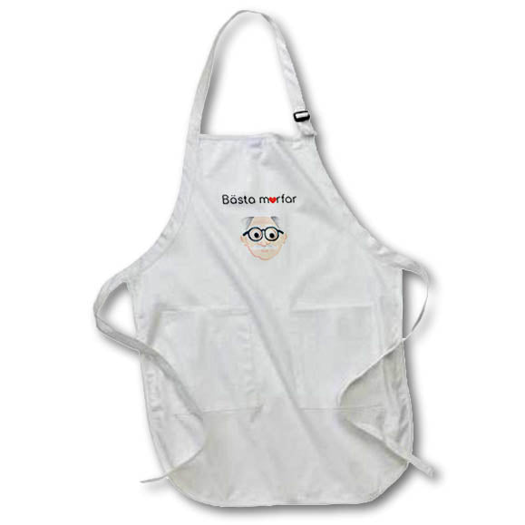 Apron - A Face Of A Swedish Maternal Grandfather With Text Above Art - Grandparents