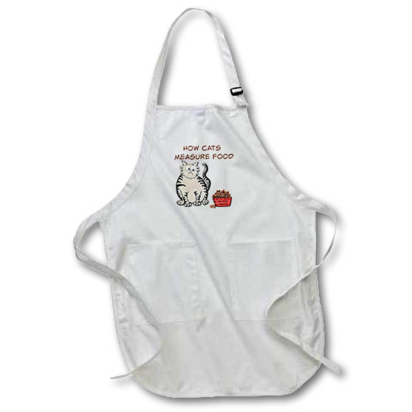 Apron - Cat Sitting By His Bowl Of Food Art - Animals