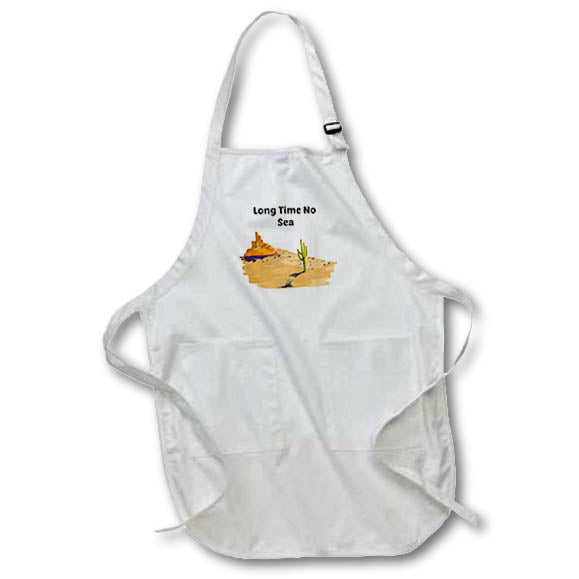 Apron - Utah Desert Landscape With Pun Text Art - Utah Desert Landscape