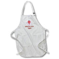 Apron - Image of the words above all try 3dRose- Inspirational Quotes