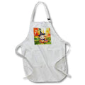 Apron - Little Witch Girl and Raven with Trick or Treat Candy for Halloween Halloween Collection