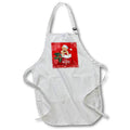 Apron - Cute Puppy in a Santa Hat and Toy Bag Happy Holidays Christmas Christmas Collection