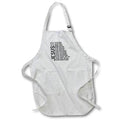 Apron - Black and White Jesus My Everything Bible Verse Design 3dRose - Rosette - Bible Verse