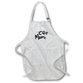 Apron - Black and White Womens Cat Mom Gift for Cat Lover Mom 3dRose - Rosette - Funny Animal Phrases